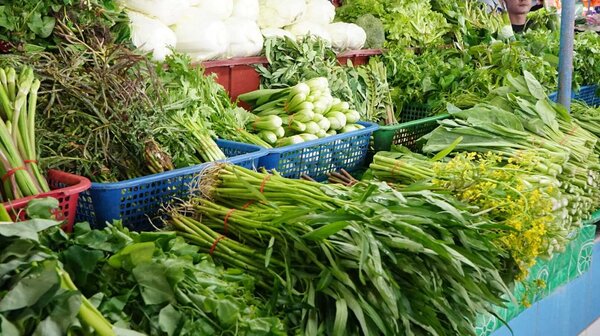 ตลาดรัตนพร ตลาดสด บางขุนเทียน ร้านผักสด