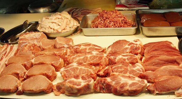 ตลาดรัตนพร เทียนทะเล 20 ตลาดสด บางขุนเทียน ร้านหมูสด