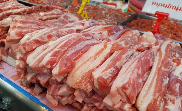 ตลาดโกสุมรวมใจ หรือ ตลาดโกสุม ดอนเมือง ร้านหมูสด