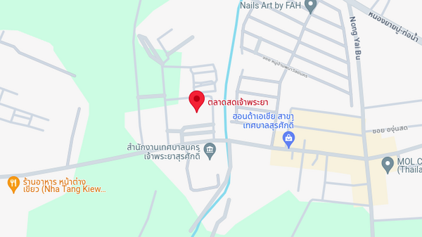 แผนที่ตลาดสดเจ้าพระยา