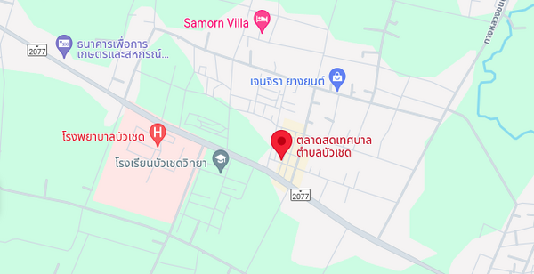 ตลาดเช้า สุรินทร์ ตลาดสดเทศบาลตำบลบัวเชด แผนที่ตลาดสดเทศบาลตำบลบัวเชด