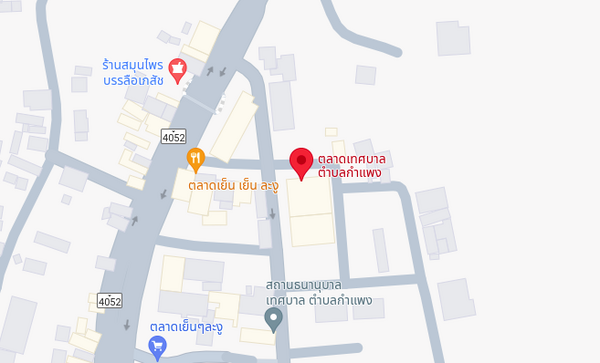 ตลาดเช้า สตูล ตลาดเทศบาลตำบลกำแพง แผนที่ตลาดเทศบาลตำบลกำแพง