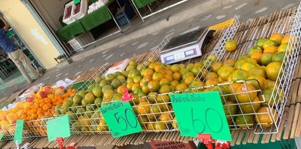 ตลาดสดเทศบาลเมืองคง ตลาดสดนครราชสีมา ผลไม้