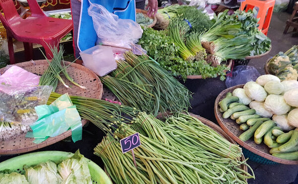 ตลาดสดเพชรสีมา ตลาดสดนครราชสีมา ผัก