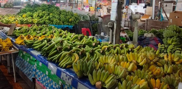 ตลาดเทพจินดา ตลาดเช้า บ้านฉาง ร้านกล้วย