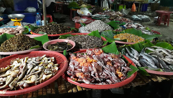 ตลาดสดศิริชัย ตลาดสด บางบอน ร้านของสด