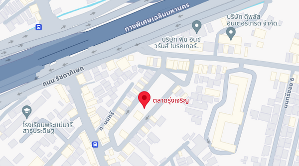 แผนที่ตลาดรุ่งเจริญ