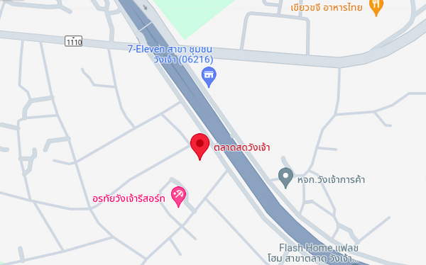 แผนที่ตลาดสดวังเจ้า