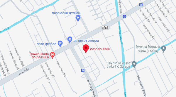 ตลาดสดศิริชัย หรือ ตลาดสดศิริชัย บางบอน แผนที่ตลาดสดศิริชัย