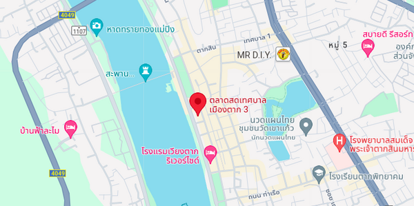 แผนที่ตลาดสดเทศบาลตาก 3