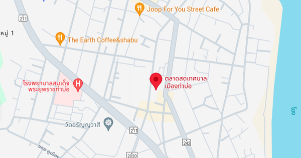 แผนที่ตลาดสดเทศบาลเมืงอท่าบ่อ