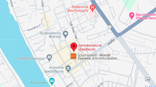 ตลาดสดเทศบาลเมืองชัยนาท ตลาดเย็นชัยนาท แผนที่ตลาดสดเทศบาลเมืองชัยนาท