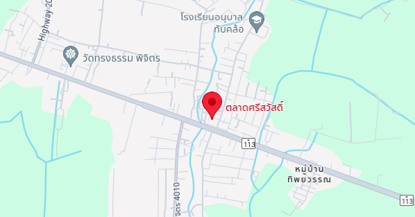 แผนที่ตลาดสดศรีสวัสดิ์
